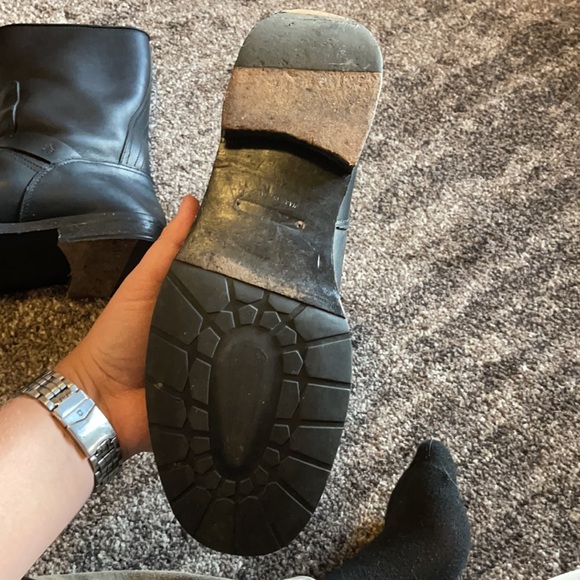 Dolce & Gabbana  leather motorcycle boots. main image 4